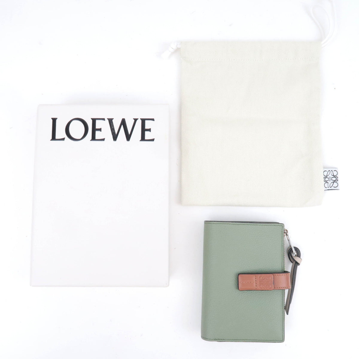 LOEWE Slim Zip Leather Compact Wallet