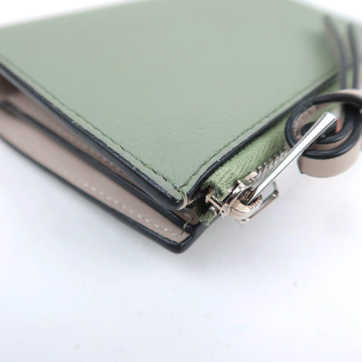 LOEWE Slim Zip Leather Compact Wallet