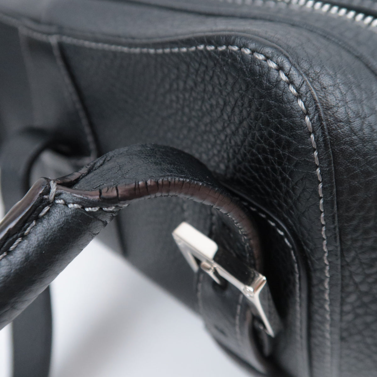 LOEWE Senda Leather Handbag Black