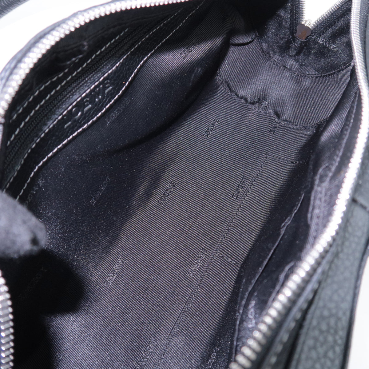 LOEWE Senda Leather Handbag Black