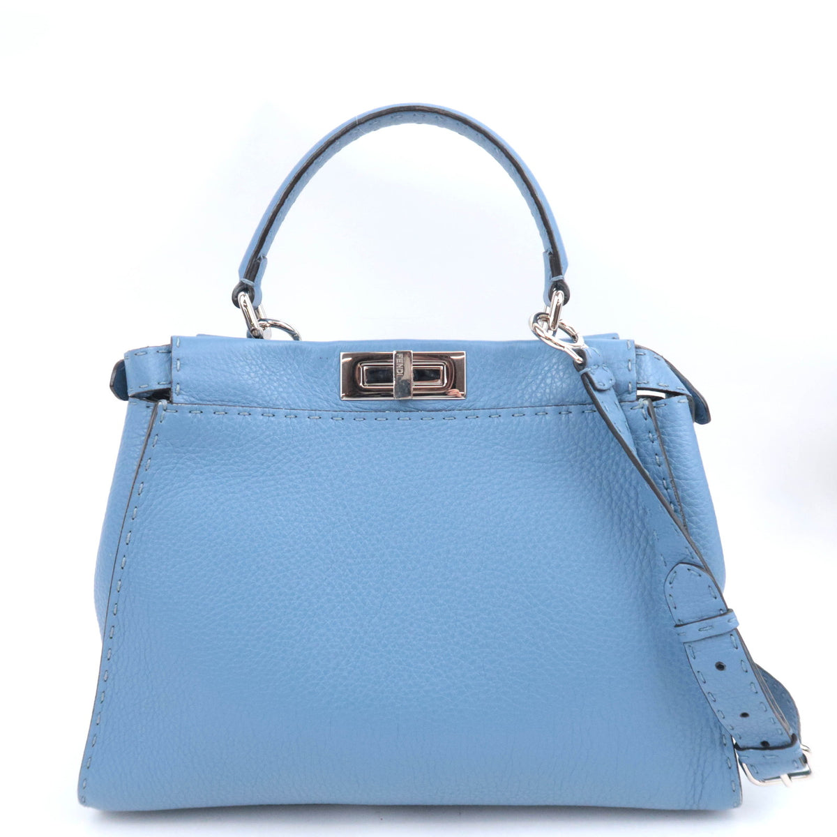 FENDI Peekaboo Selleria Mini Shoulder Bag 8BN290