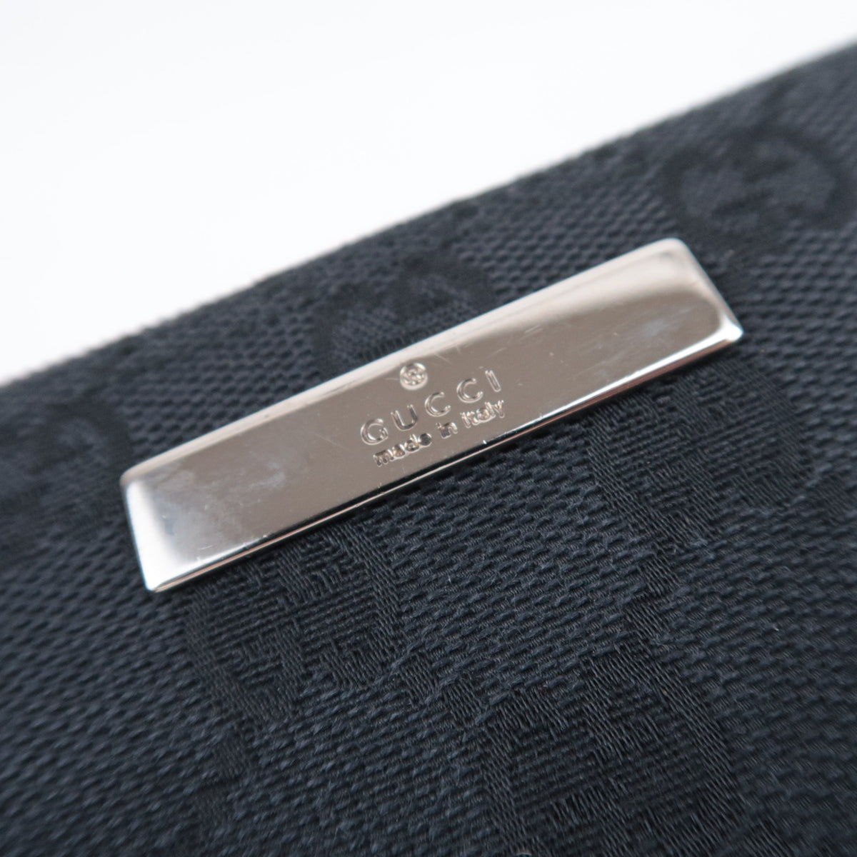 GUCCI GG Canvas Boat Bag Black 039.1103