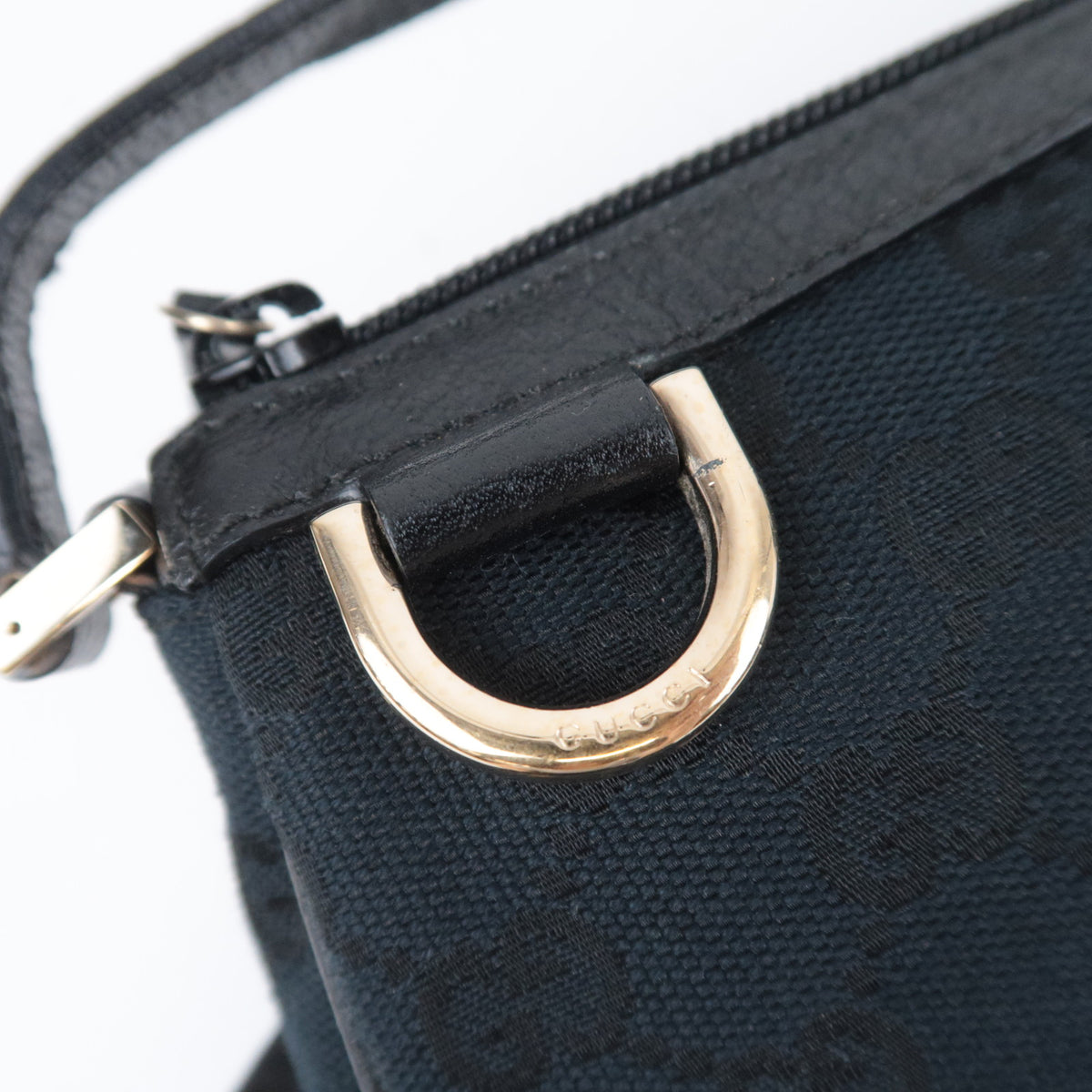 GUCCI Abby GG Canvas Small Handbag Black 145750