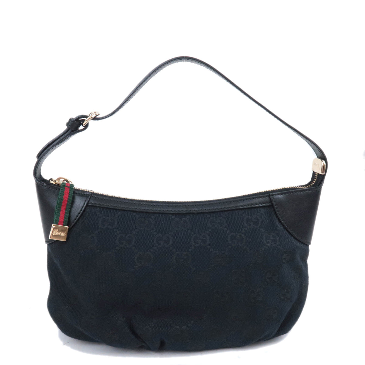 GUCCI Sherry GG Canvas Small Handbag Black 22409392609