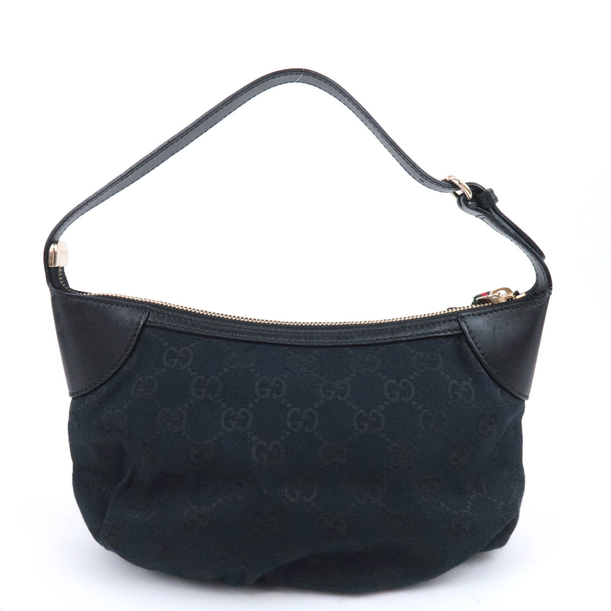 GUCCI Sherry GG Canvas Small Handbag Black 224093