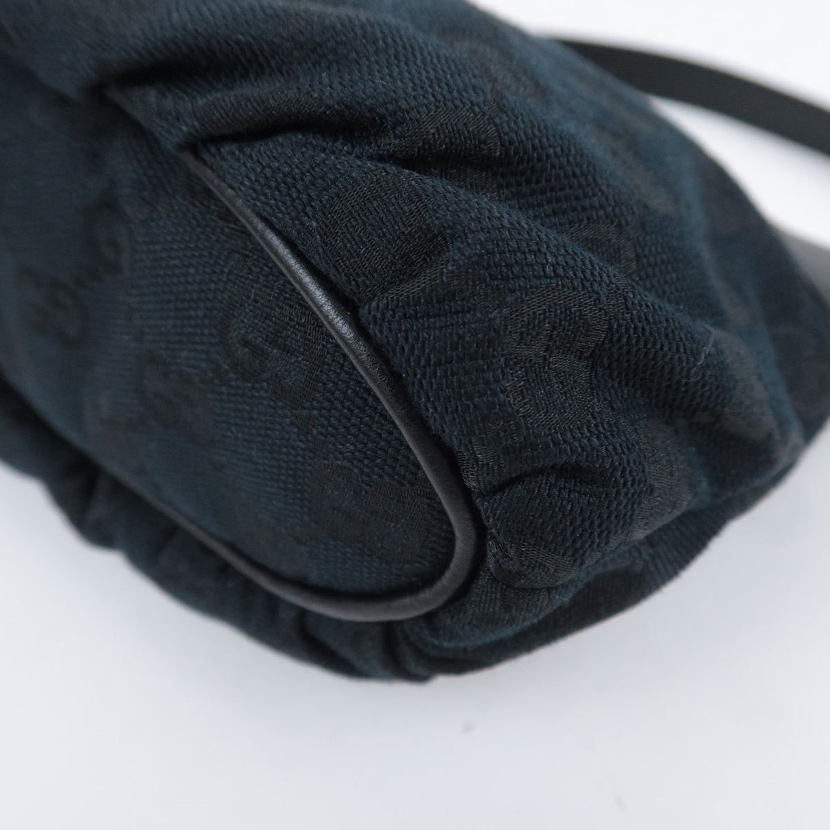 GUCCI Sherry GG Canvas Small Handbag Black 224093