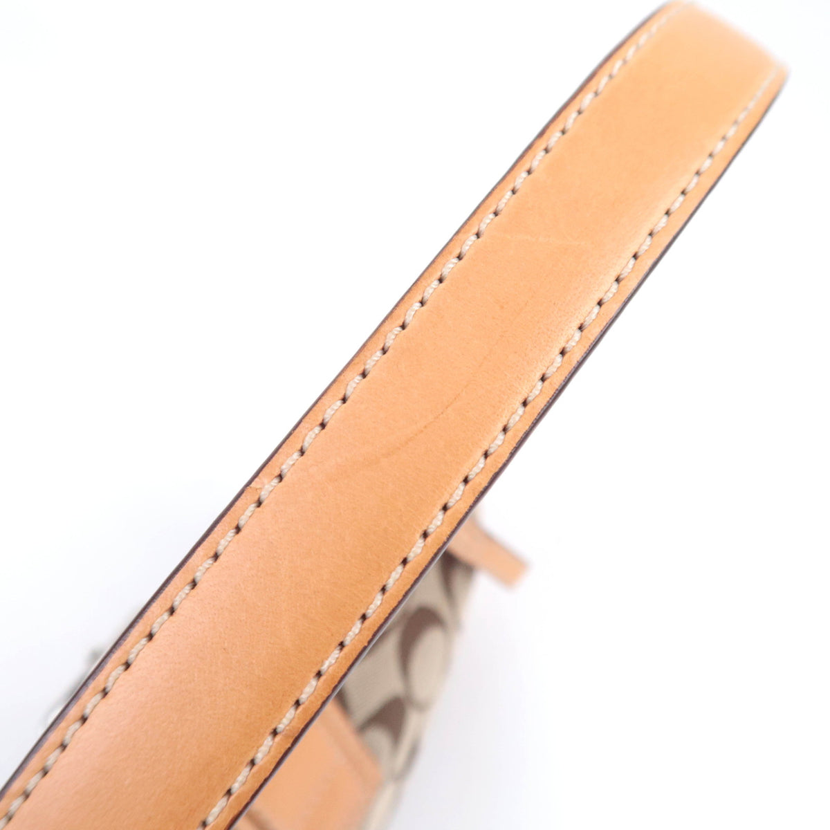 COACH Signature Small Shoulder Bag Beige 6362