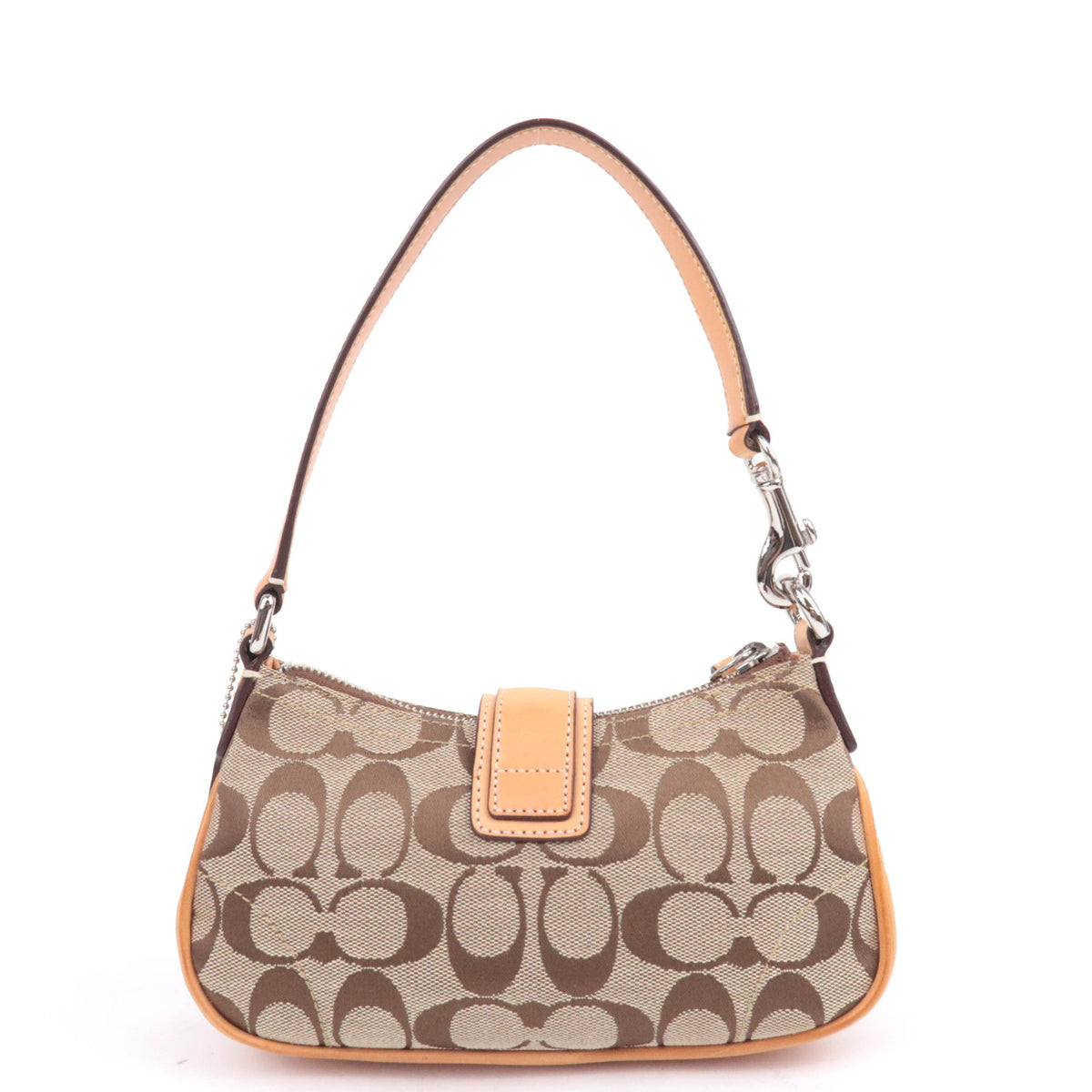 COACH Signature Small Shoulder Bag Beige 6362