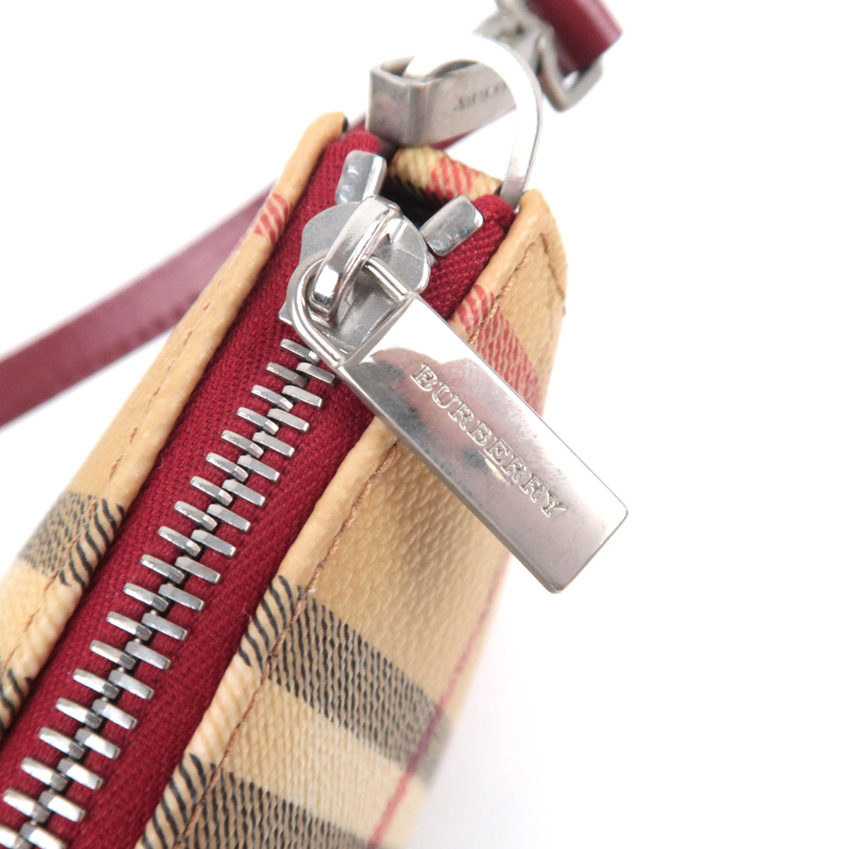 BURBERRY Haymarket Nova Plaid Accessory Pouch