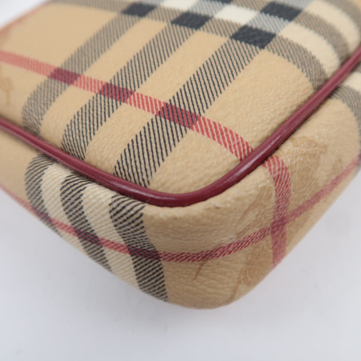 BURBERRY Haymarket Nova Plaid Accessory Pouch