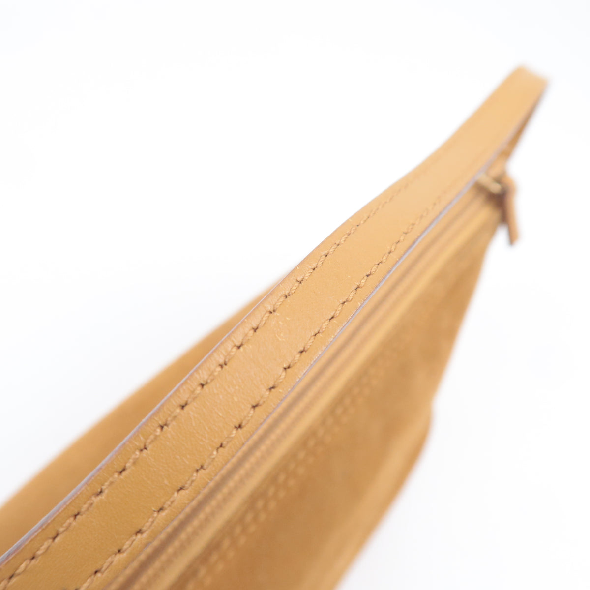 GUCCI Suede Boat Bag Light Brown 039.1103
