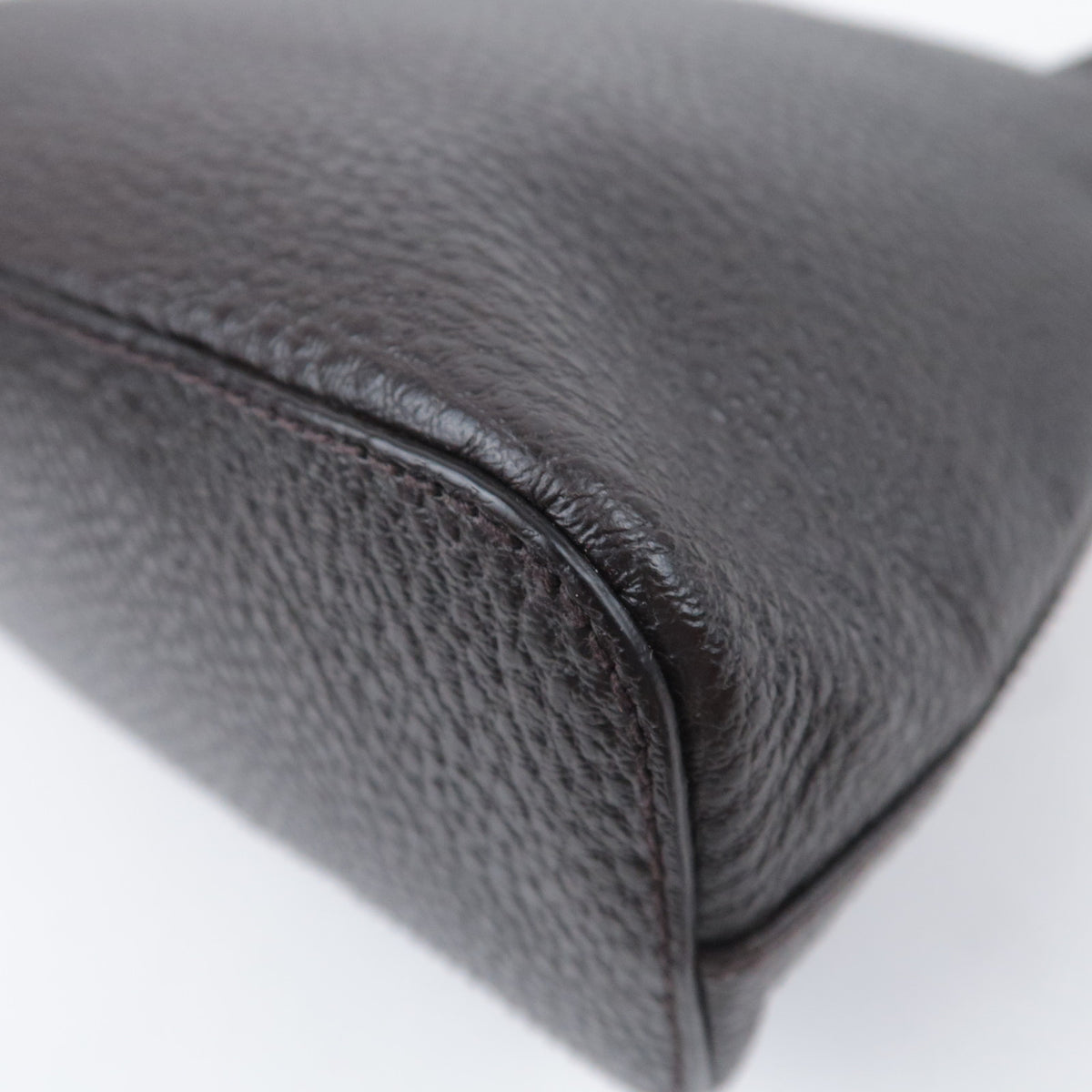 GUCCI Leather One Shoulder Hobo Bag 179775