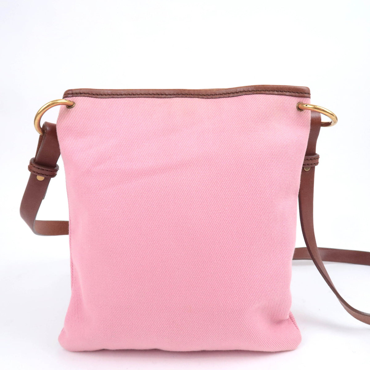 SAINT LAURENT YSL Logo Canvas Flat Shoulder Bag