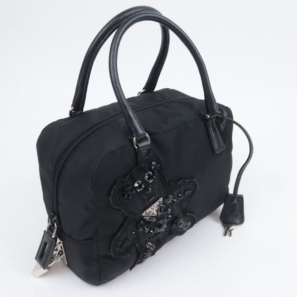 PRADA Evening Bear Bijou Nylon Handbag BN11134