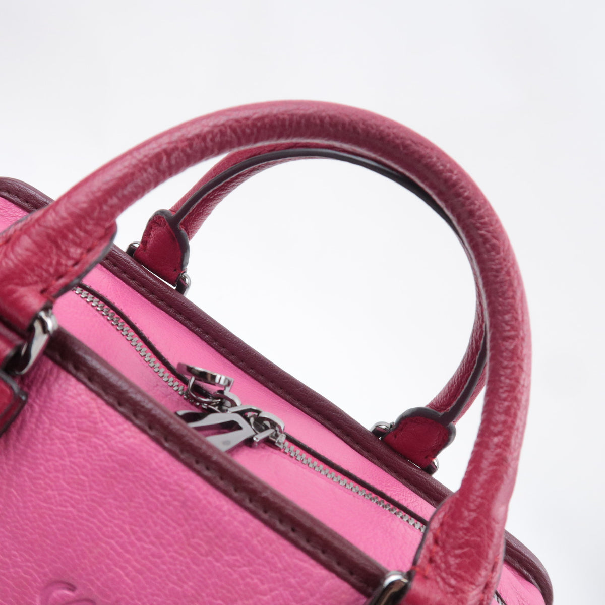 LOEWE Amazona 28 Handbag Leather Pink