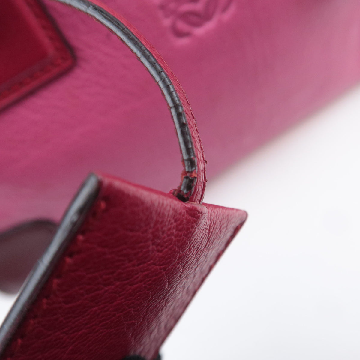 LOEWE Amazona 28 Handbag Leather Pink