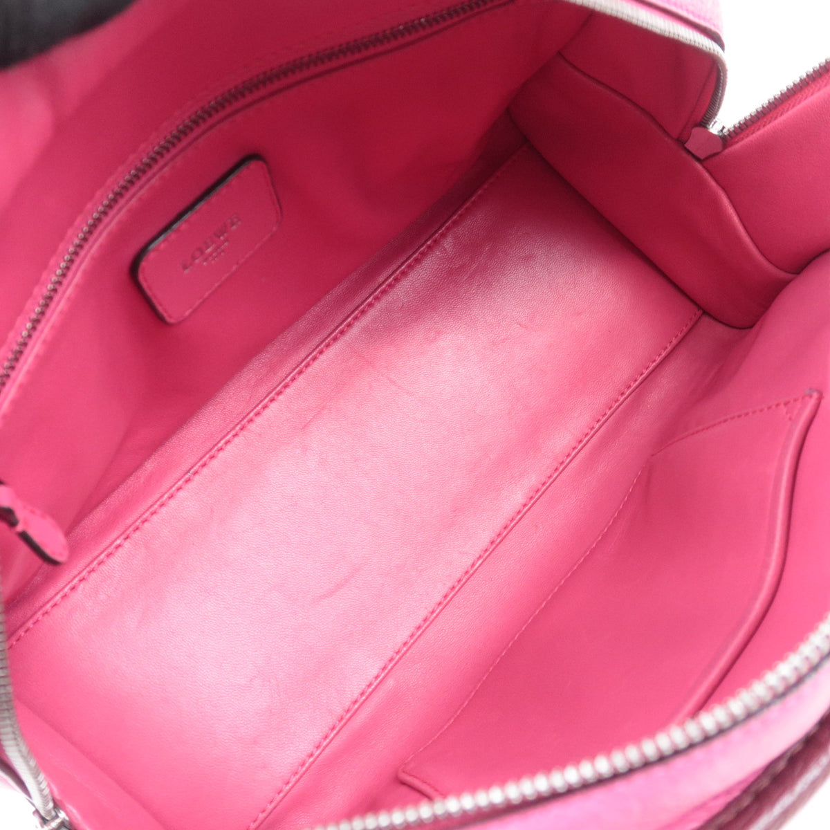 LOEWE Amazona 28 Handbag Leather Pink