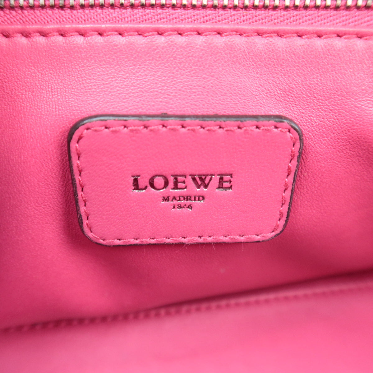 LOEWE Amazona 28 Handbag Leather Pink