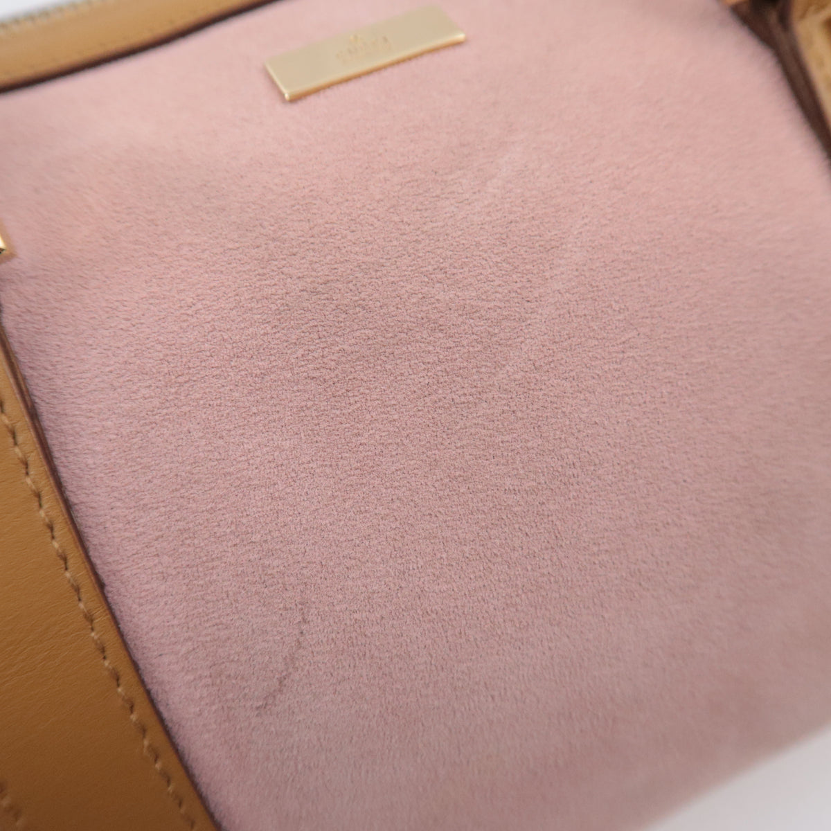 GUCCI by Tom Ford Pink Suede Satchel Bag 000.0851