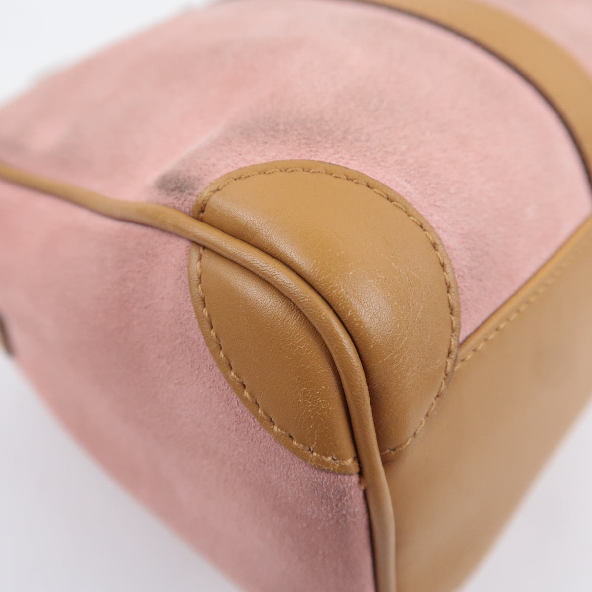 GUCCI by Tom Ford Pink Suede Satchel Bag 000.0851