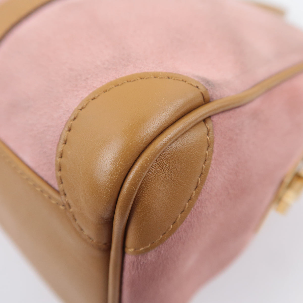 GUCCI by Tom Ford Pink Suede Satchel Bag 000.0851
