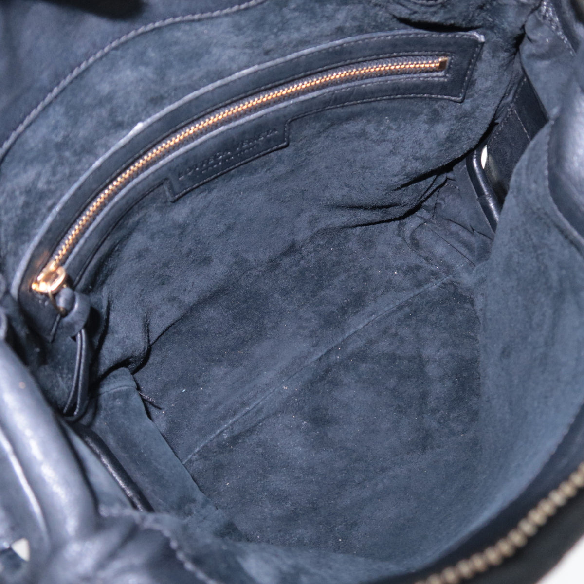 BOTTEGA VENETA Intrecciato Leather One Shoulder Bag Black