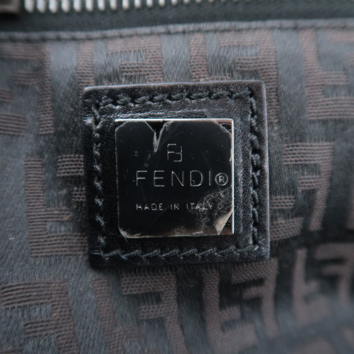 FENDI Zucchino Canvas Tote Bag 7VS018