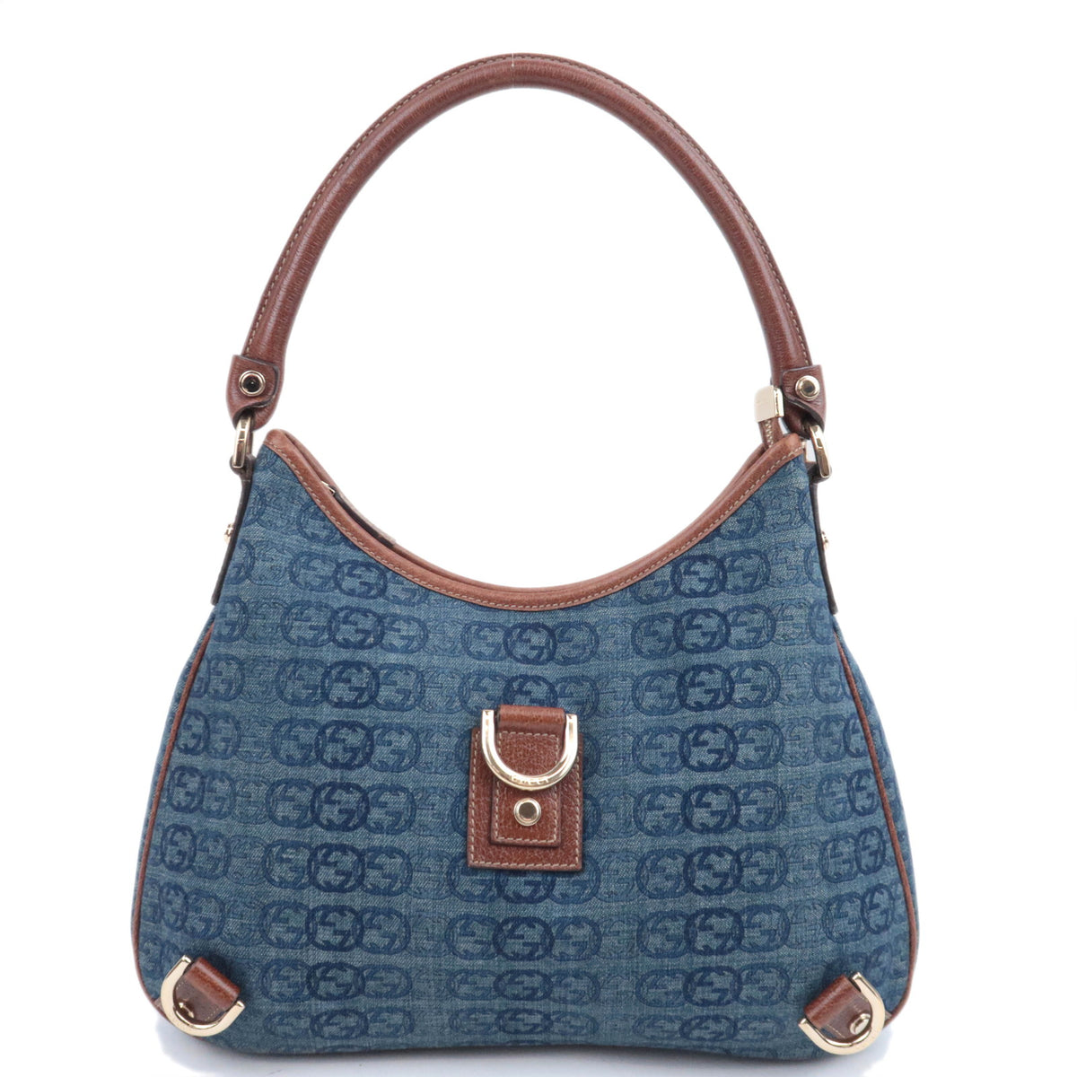 GUCCI Abby GG Denim Shoulder Bag 130738 92691