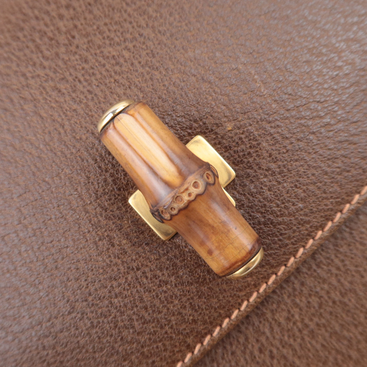 GUCCI Bamboo 2-Way Leather Handbag 000.26.0029