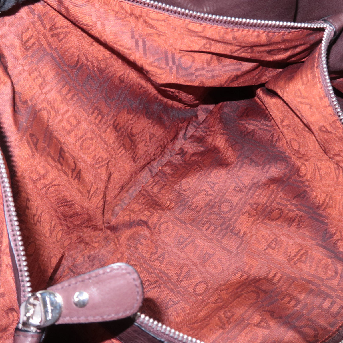 Ferragamo Gancini Leather Shoulder Bag