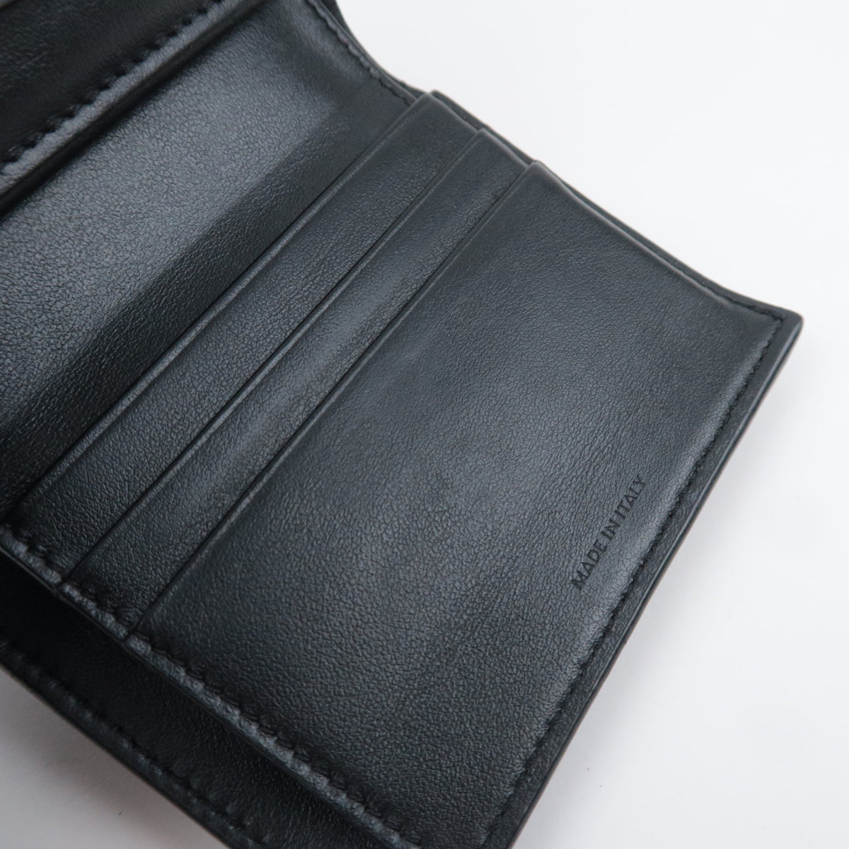 CELINE Triomphe Embossed Leather Wallet