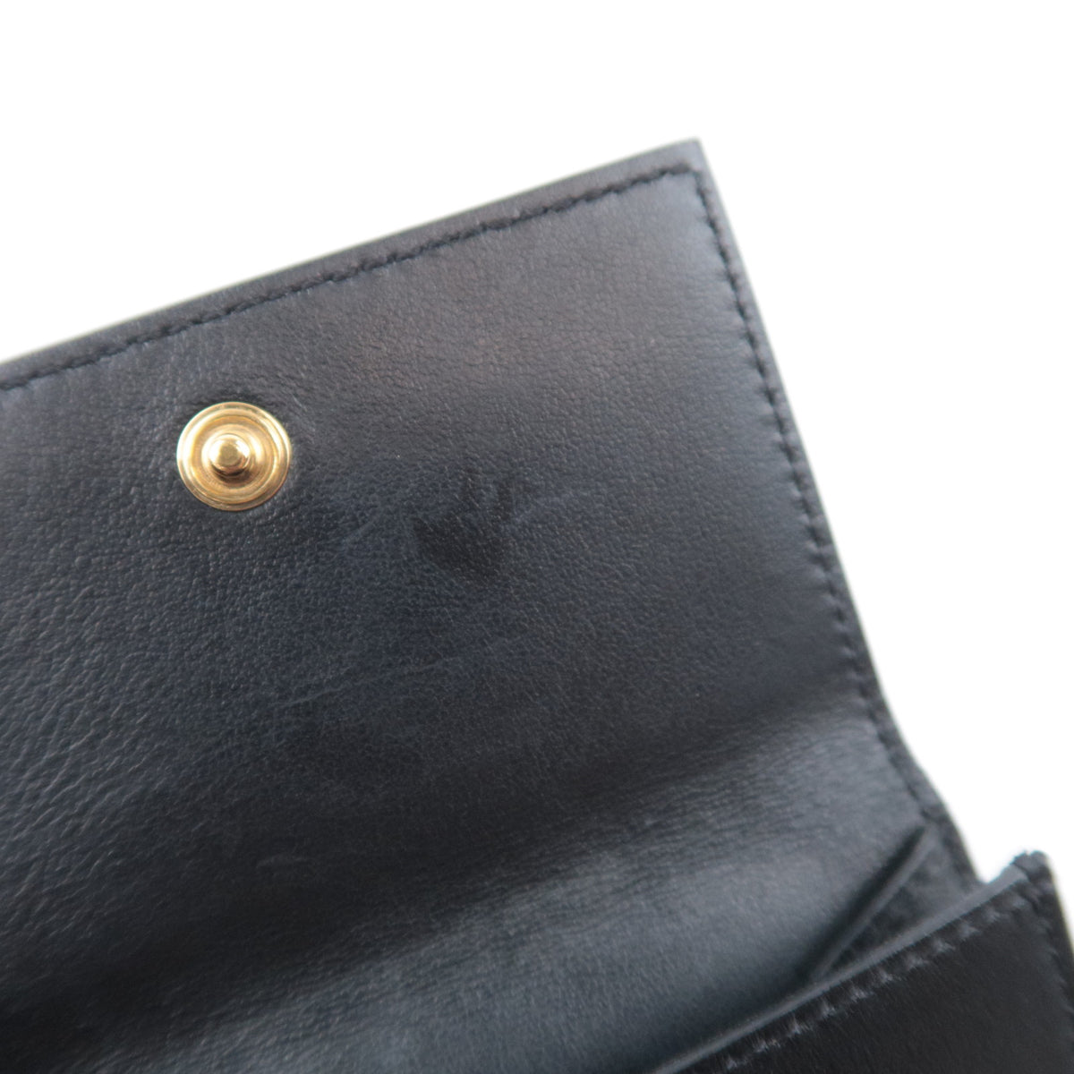 CELINE Triomphe Embossed Leather Wallet