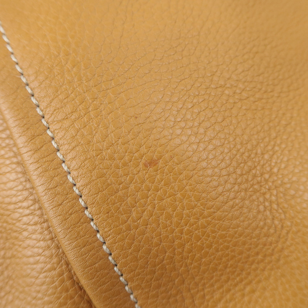 PRADA Leather Tote Bag Tan Brown BR2252