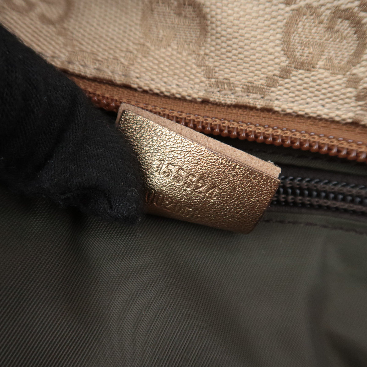 GUCCI Sherry GG Canvas Tote Bag 155524