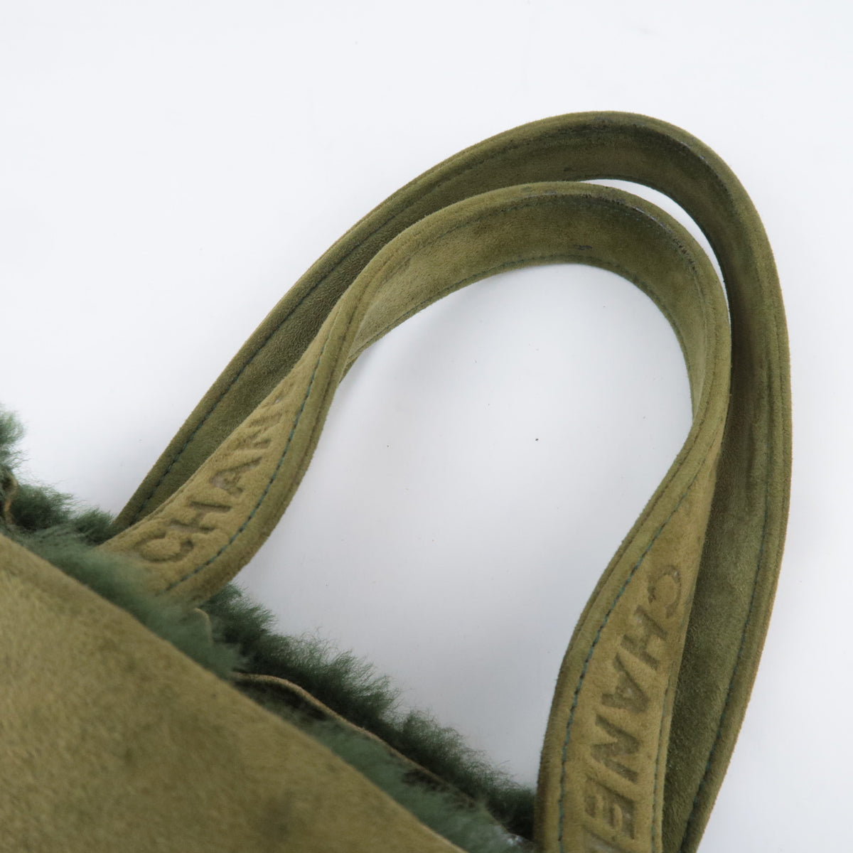 CHANEL Shearling Suede Small Tote Bag