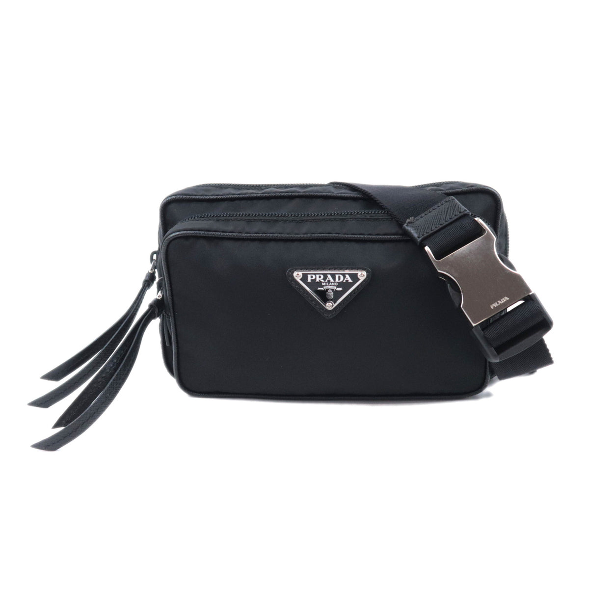 PRADA Nylon Leather Waist Bag Fanny Pack92790
