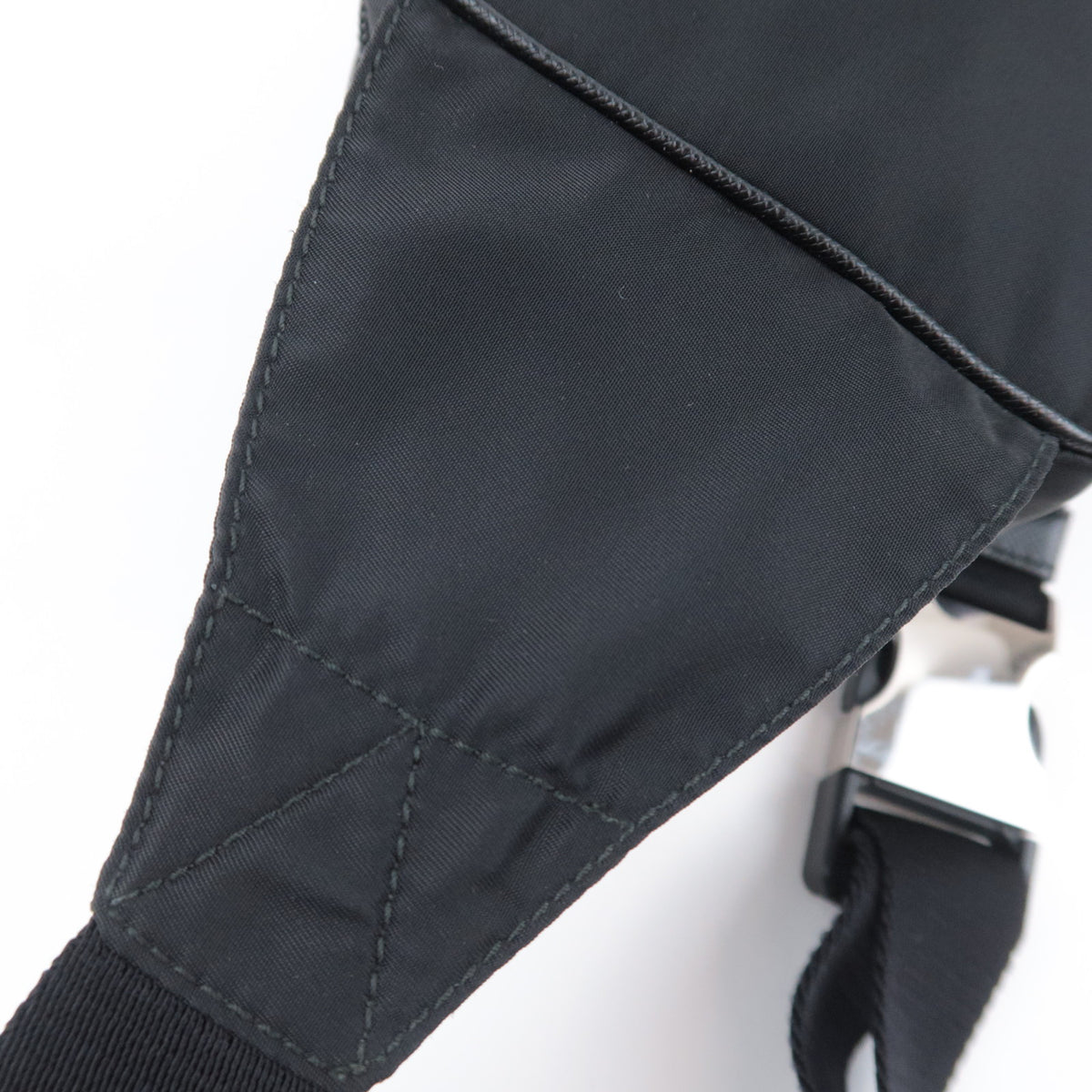 PRADA Nylon Leather Waist Bag Fanny Pack