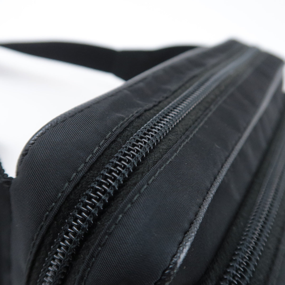 PRADA Nylon Leather Waist Bag Fanny Pack