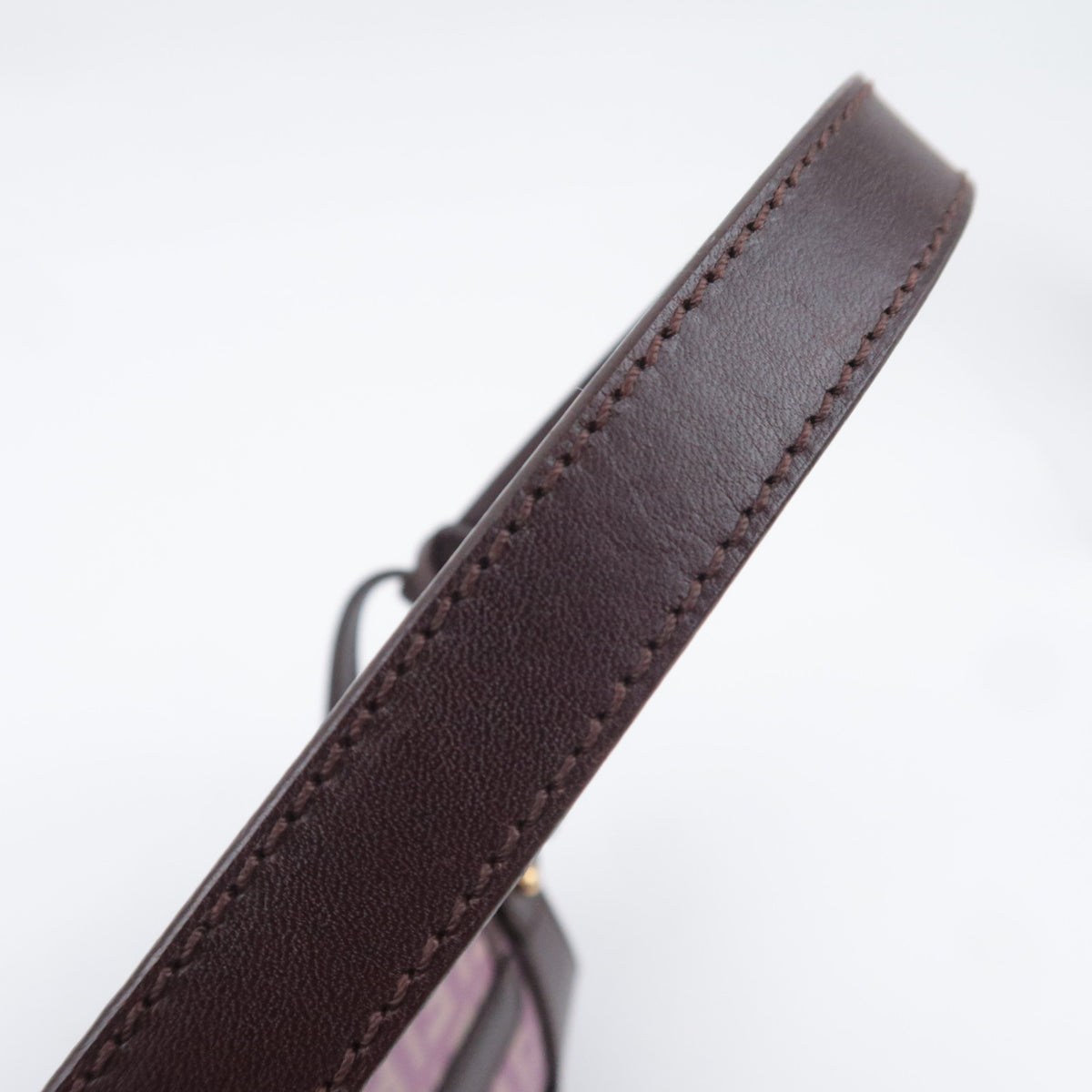FENDI Zucchino Canvas Shoulder Bag 8BR429