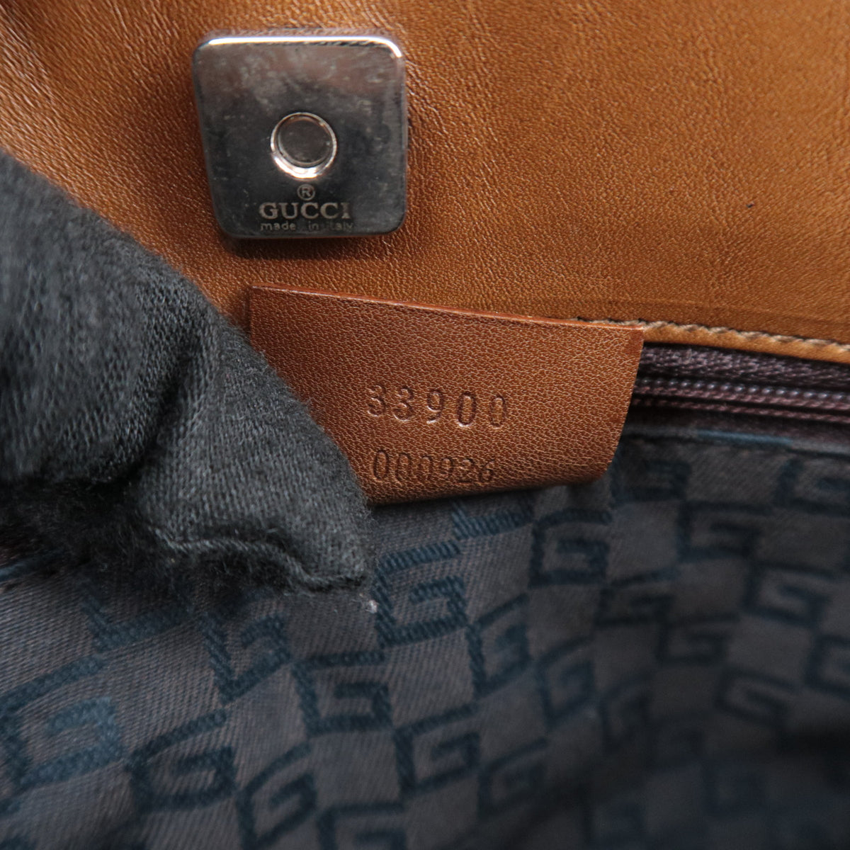 GUCCI Sherry Suede Web Stripe Shoulder Bag 33900