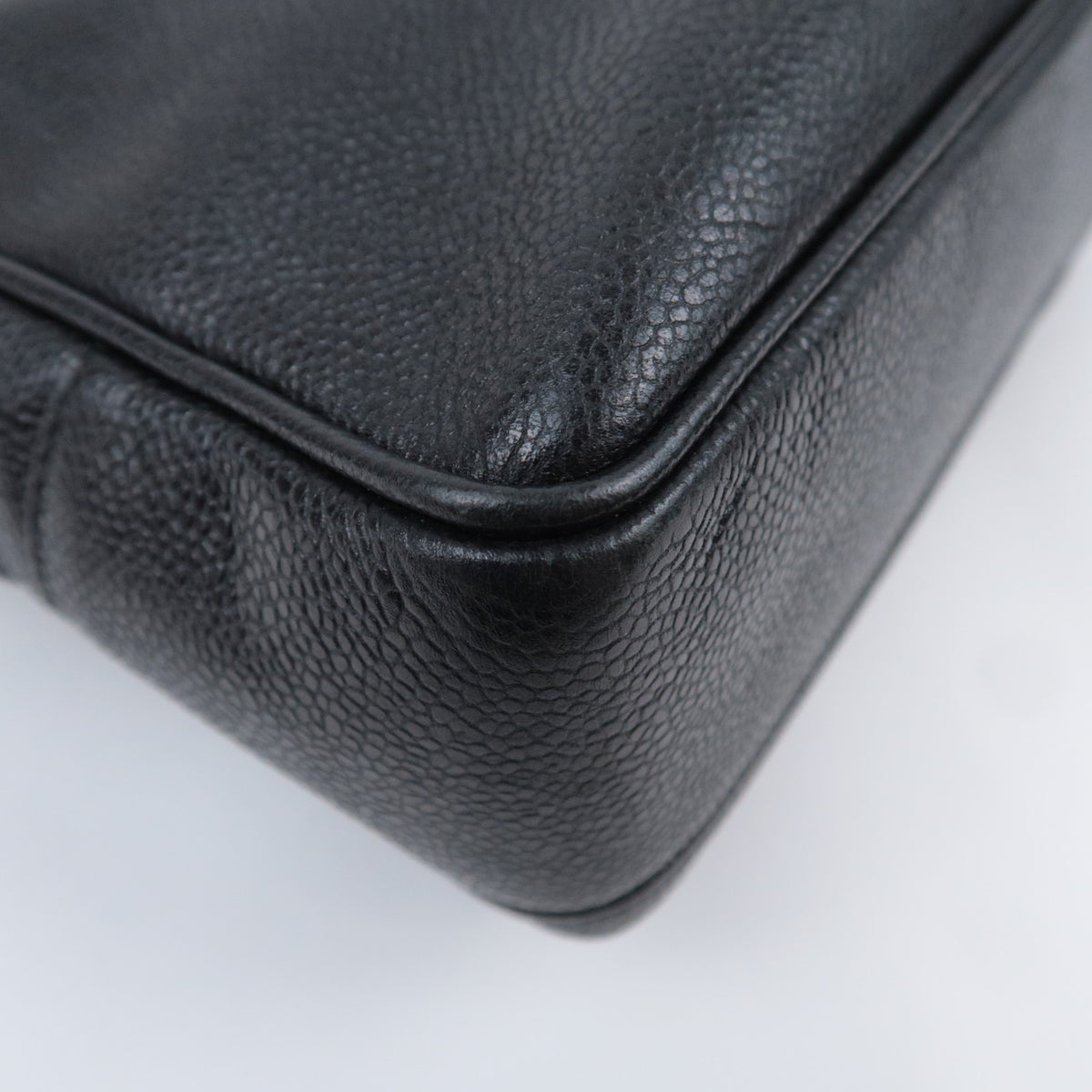 CHANEL Coco Mark Chain Tote Bag Caviarskin