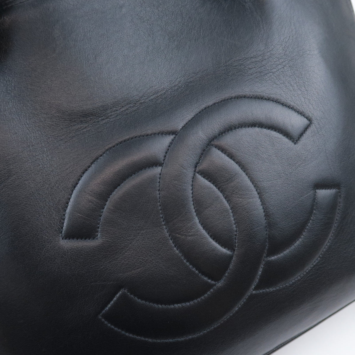CHANEL Big Coco Mark Cocoball Tote Bag Lambskin