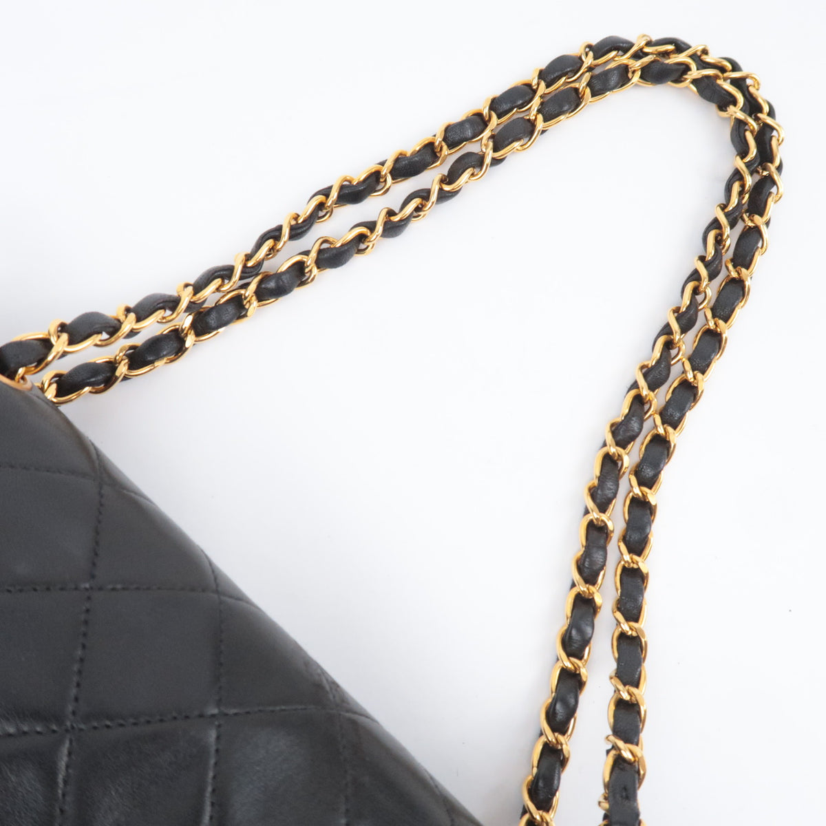 CHANEL Matelasse 25 Double Flap Shoulder Bag Lambskin