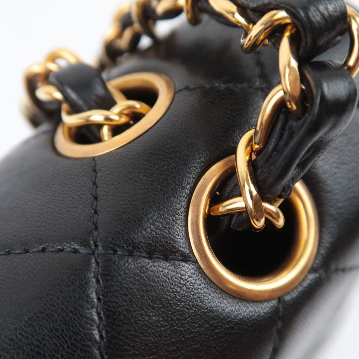 CHANEL Matelasse 25 Double Flap Shoulder Bag Lambskin