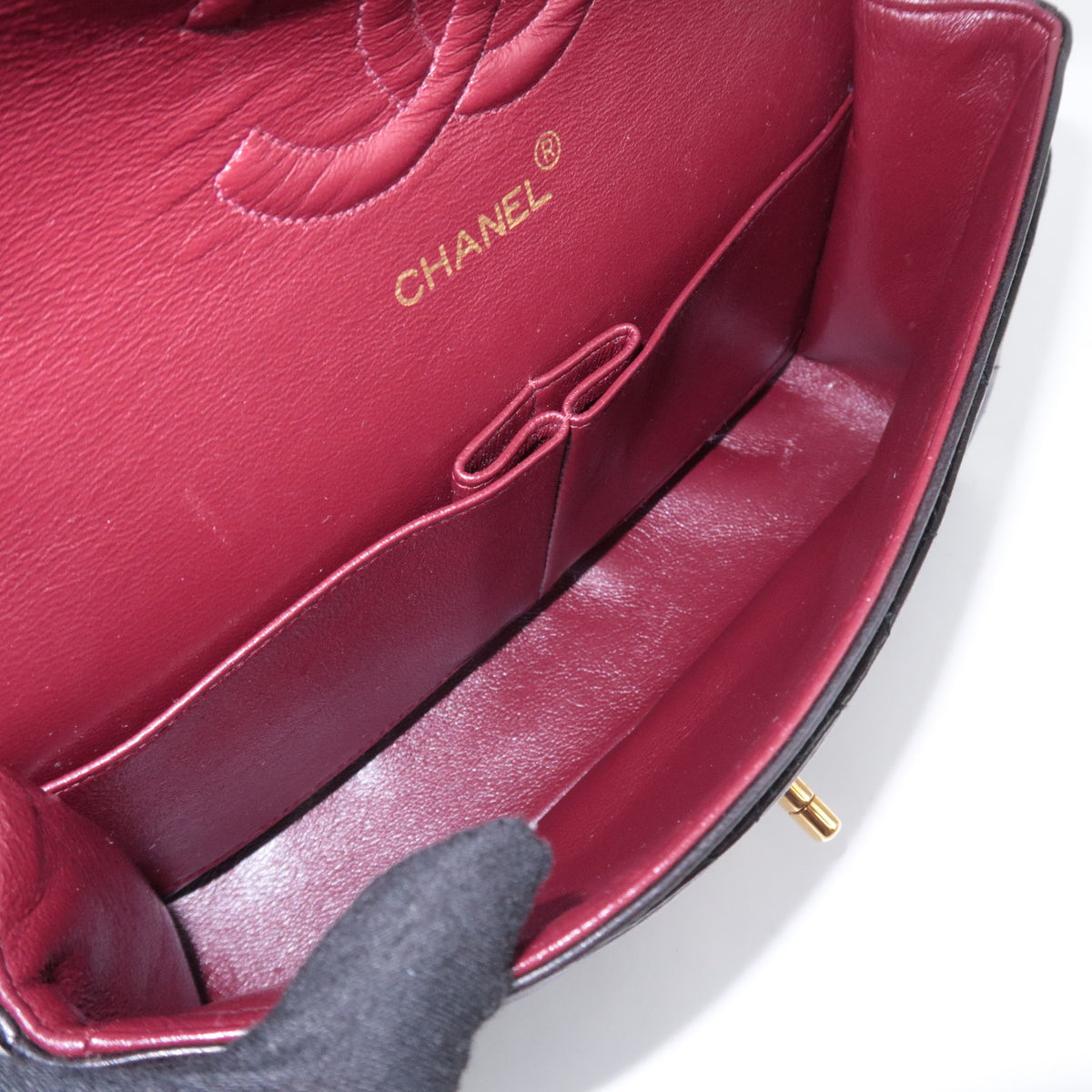 CHANEL Matelasse 25 Double Flap Shoulder Bag Lambskin