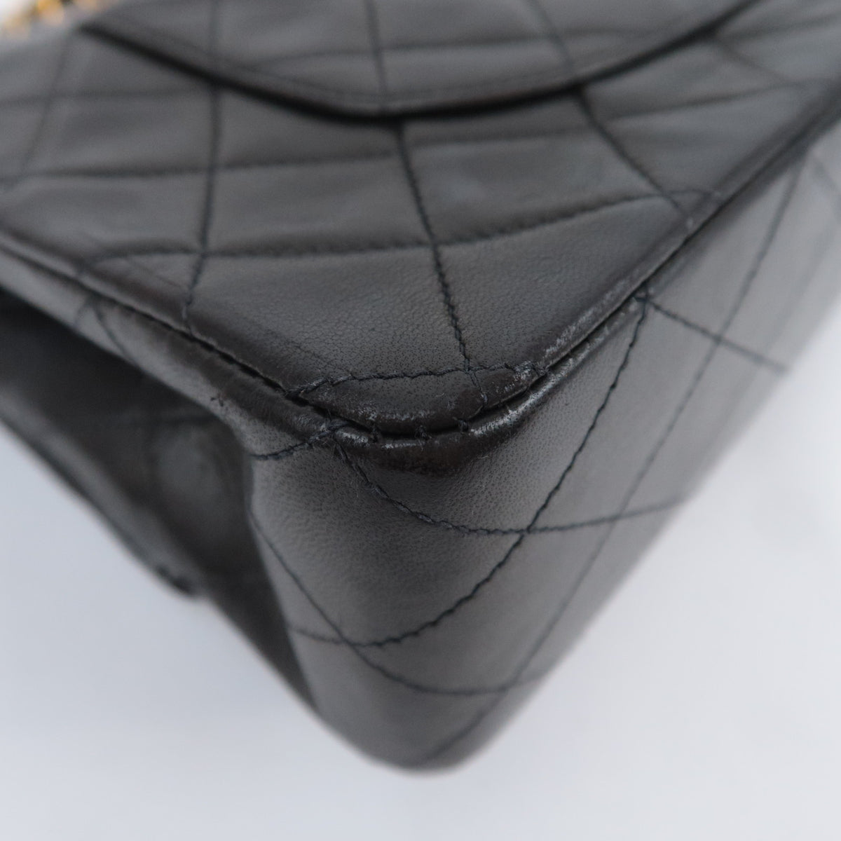 CHANEL Matelasse 25 Double Flap Shoulder Bag Lambskin