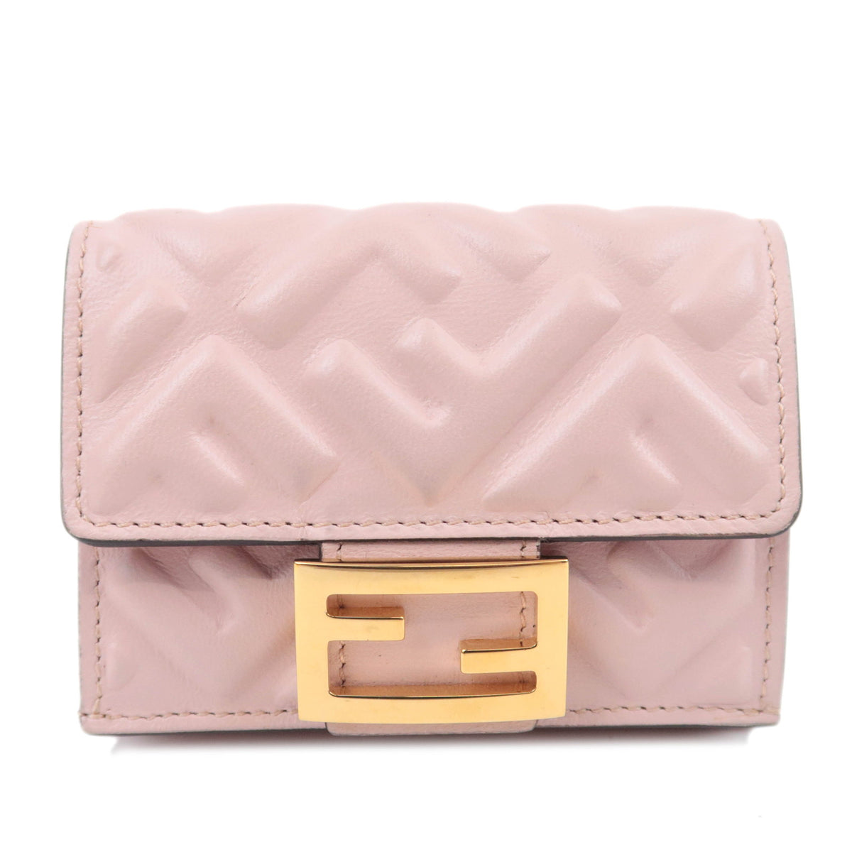 FENDI F Is FENDI Leather Tri-Fold Wallet 8M039592819