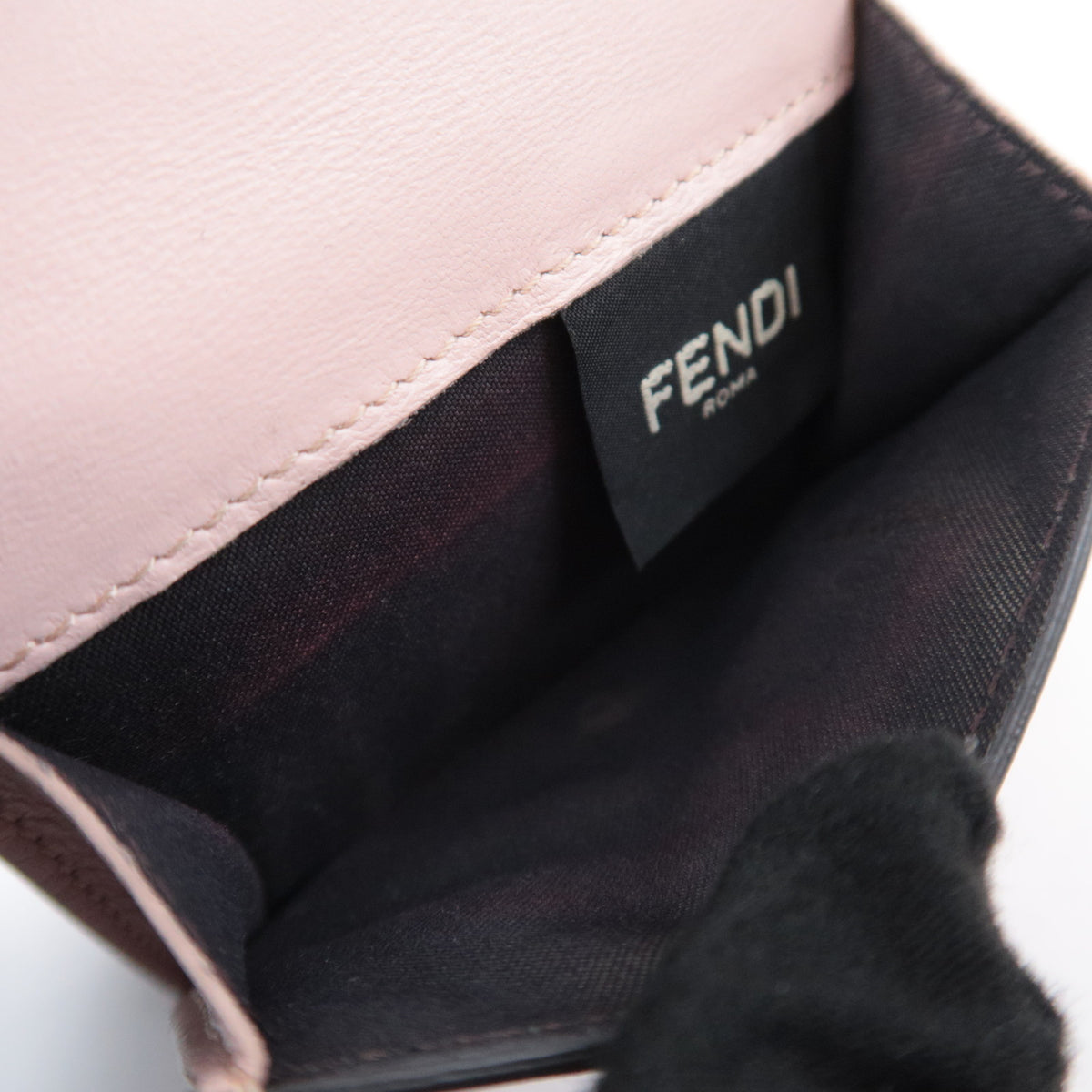 FENDI F Is FENDI Leather Tri-Fold Wallet 8M0395