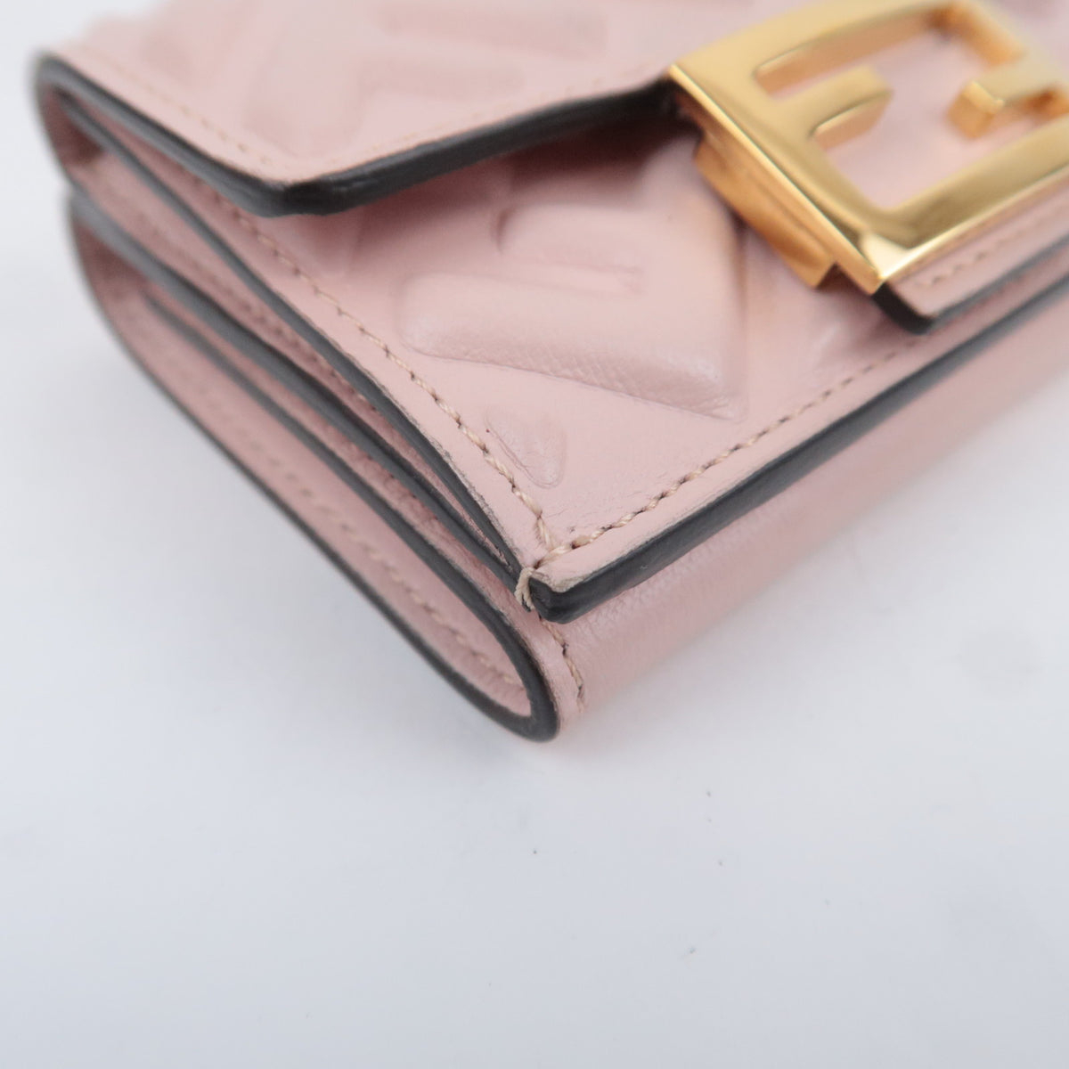 FENDI F Is FENDI Leather Tri-Fold Wallet 8M0395