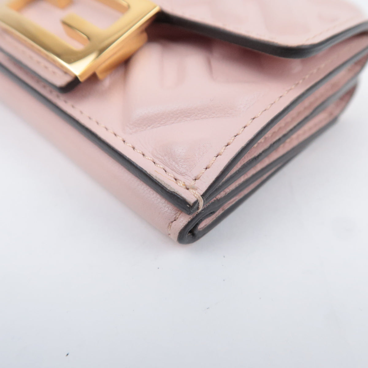 FENDI F Is FENDI Leather Tri-Fold Wallet 8M0395
